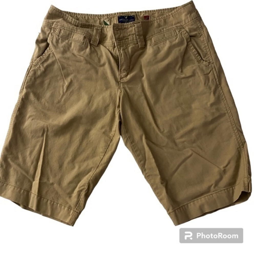 American Eagle Outfitters Chino Womens‎ Shorts Size 10 Khaki Beige